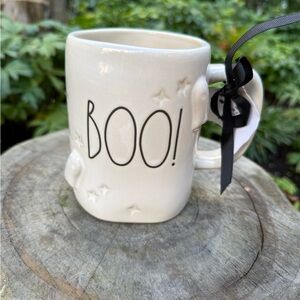 🖤👻 Rae Dunn White 'BOO!' Mug NWT